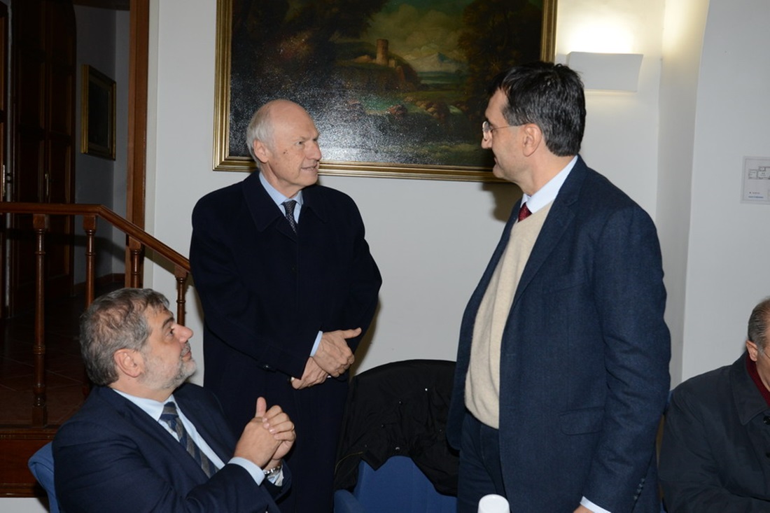 Tonino Cantelmi e Alessandro Toscano alla presentazione del libro di Monsignor Leuzzi