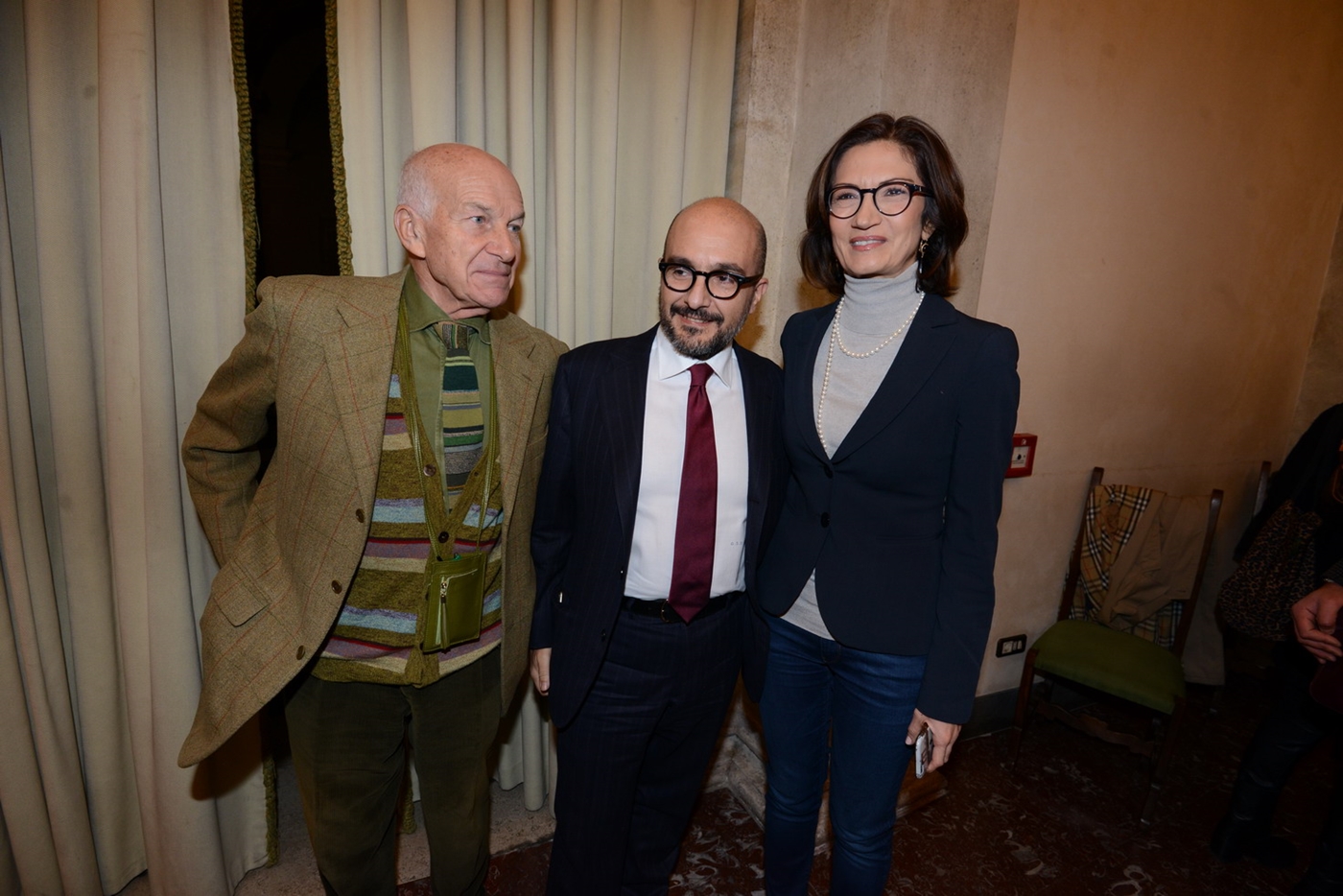 Gennaro Sangiuliano, Fausto Bertinotti e Maria Stella Gelmini