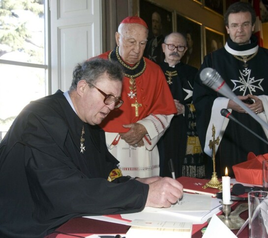 Matthew Festing, Pio Laghi, Giacomo Dalla Torre, Albrecht von Boeselager, Cavalieri di Malta