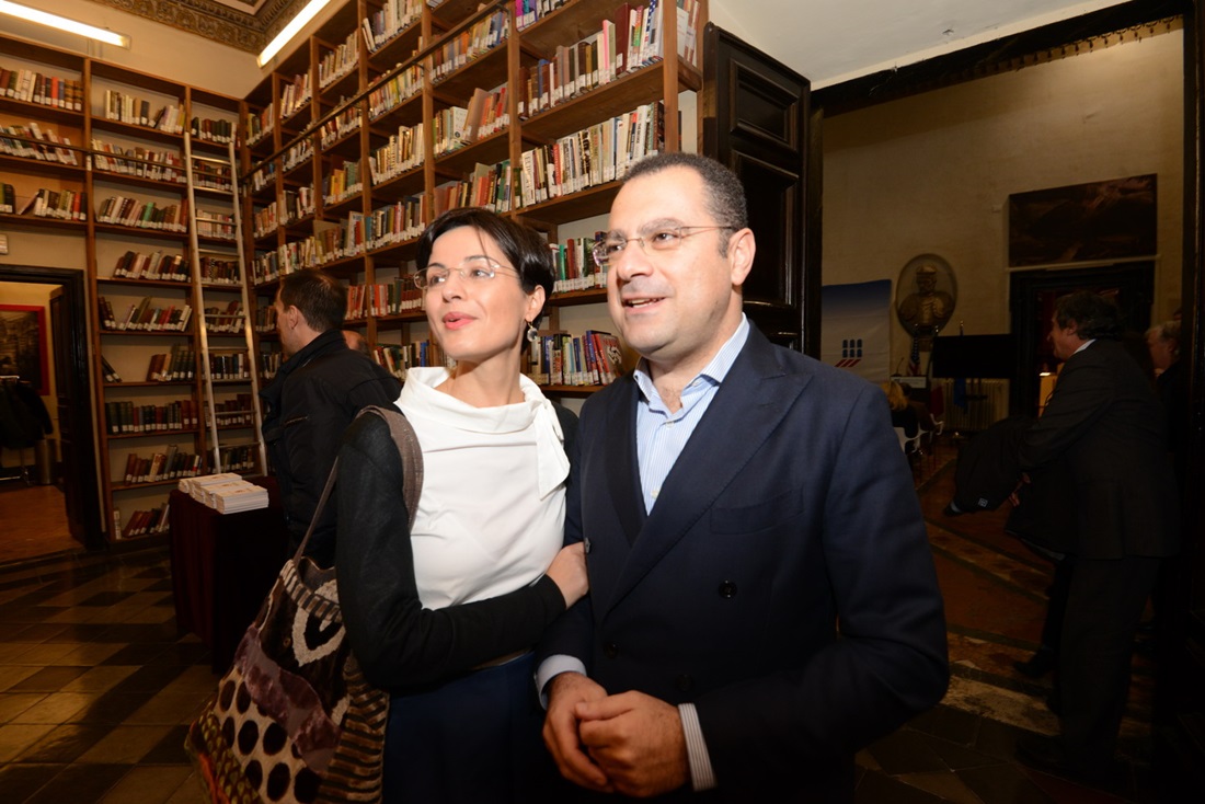 Lucia Pasqualini e Paolo Messa alla presentazione del libro di Umberto Mucci