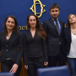 Carla Ruocco, Paola Taverna, Alessandro Di Battista e Roberta Lombardi
