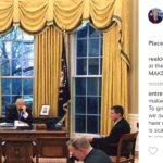 Donald Trump nell'ufficio ovale - Instagram