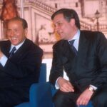 Silvio Berlusconi e Antonio Tajani (2001)