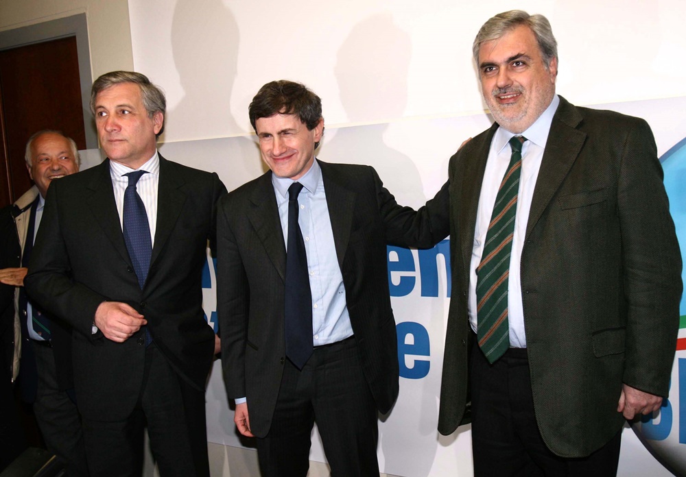Antonio Tajani, Gianni Alemanno e Mauro Cutrufo (2008)