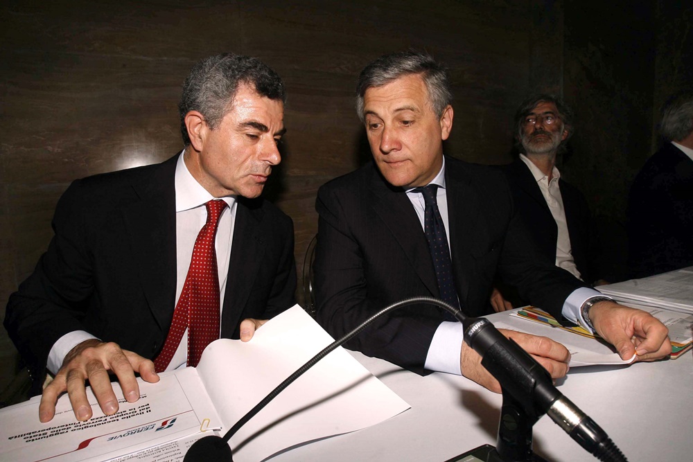 Mauro Moretti e Antonio Tajani (2008)