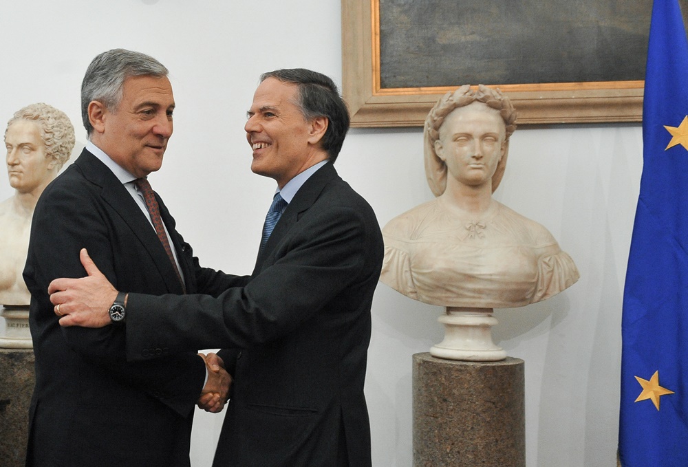 Antonio Tajani ed Enzo Moavero Milanesi (2012)