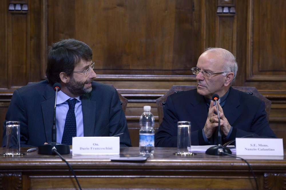 Dario Franceschini e Nunzio Galantino