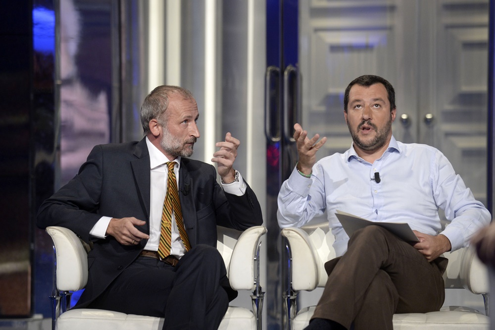 Mattia Feltri e Matteo Salvini
