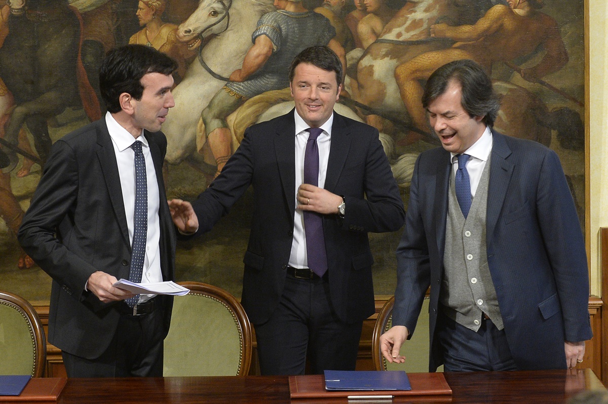 Maurizio Martina, Matteo Renzi, Carlo Messina