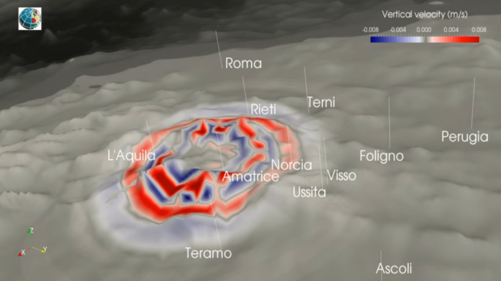 onde sismiche TERREMOTO CENTRO ITALIA PROPAGAZIONE SCOSSA 5PUNTO5