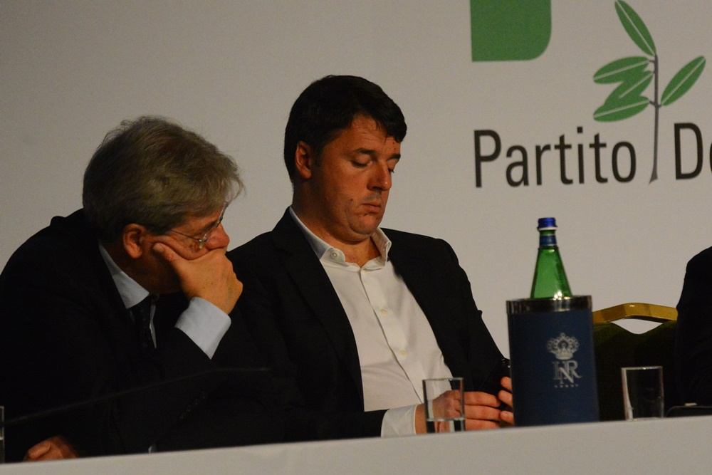 Paolo Gentiloni e Matteo Renzi