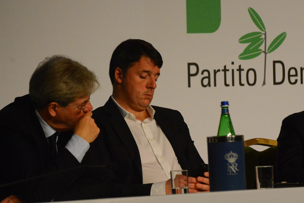 Paolo Gentiloni e Matteo Renzi