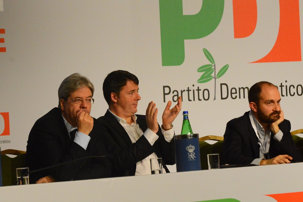 Paolo Gentiloni, Matteo Renzi e Matteo Orfini