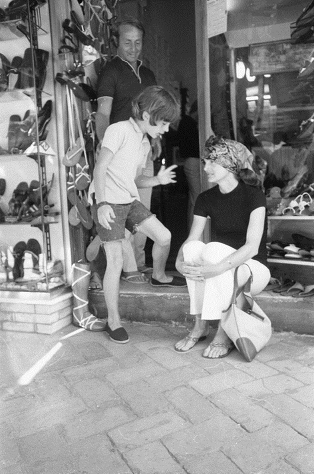 Jackie Kennedy e il figlio, 1985