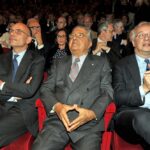 Enrico Letta, Carlo De Benedetti e Walter Veltroni