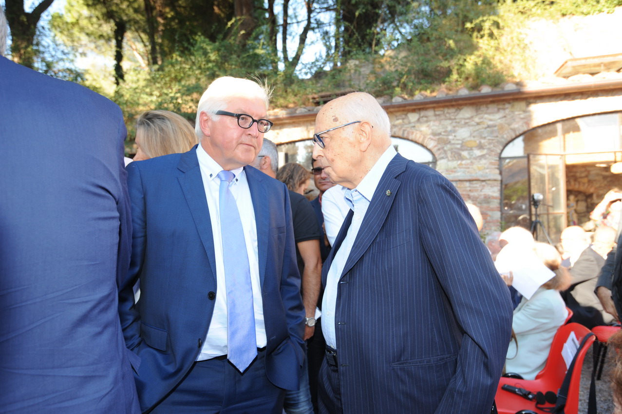 Frank-Walter Steinmeier e Giorgio Napolitano