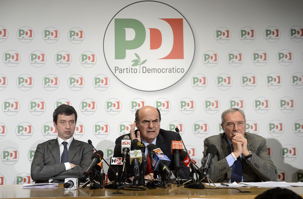 Andrea Orlando, Pierluigi Bersani e Piero Grasso