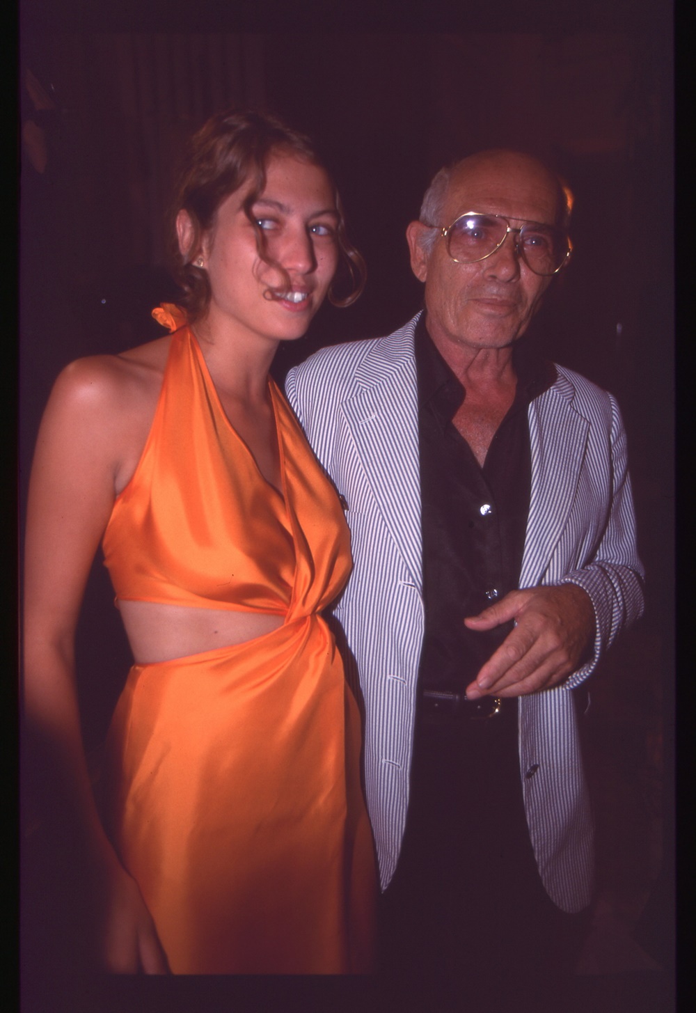 Pasquale Squitieri con la figlia Claudia (Premio Faraglioni Capri)