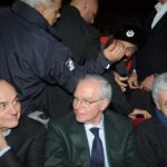 Enrico Lucci, Pierluigi Bersani, Guglielmo Epifani e Massimo D'Alema