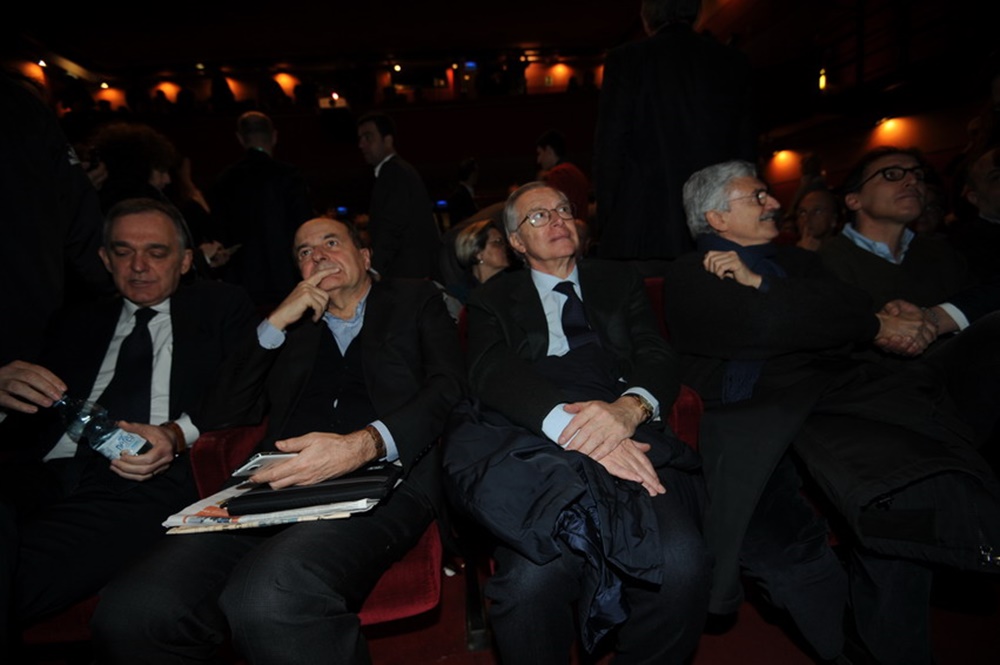 Enrico Rossi, Pierluigi Bersani, Guglielmo Epifani, Massimo D'Alema e Francesco Boccia