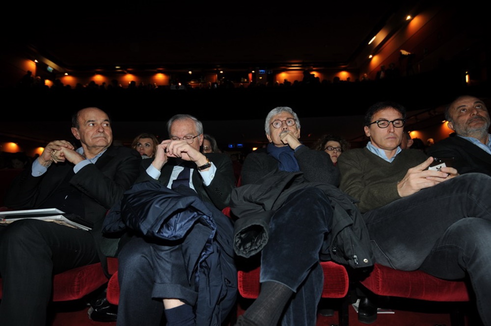Pierluigi Bersani, Guglielmo Epifani, Massimo D'Alema e Francesco Boccia