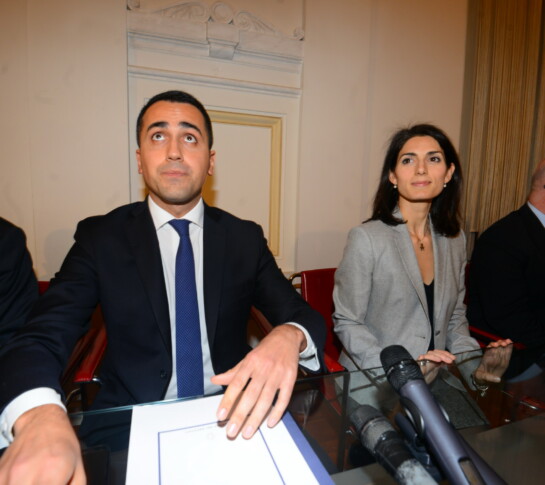 Luigi Di Maio, Virginia Raggi e Filippo Nogarin