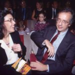 Walter Veltroni insieme alla moglie Flavia