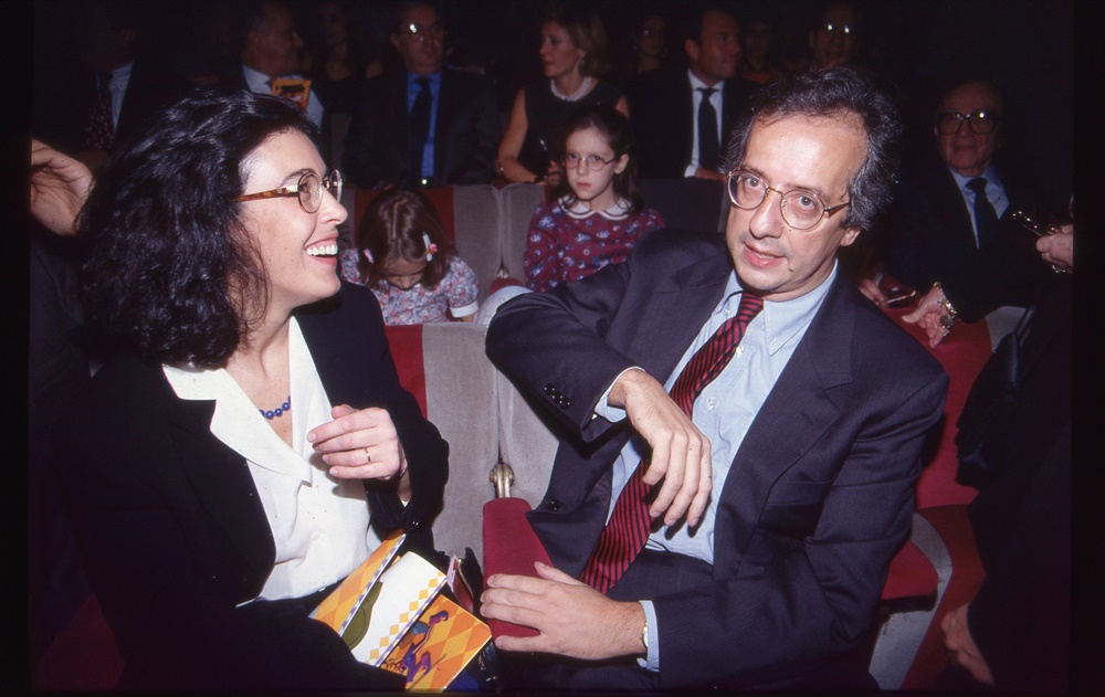 Walter Veltroni insieme alla moglie Flavia