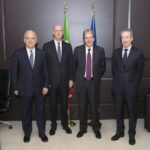 Alberto Manenti, Alessandro Pansa, Paolo Gentiloni e Mario Parente