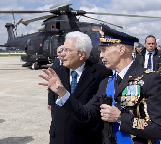 Sergio Mattarella ed Enzo Vecciarelli