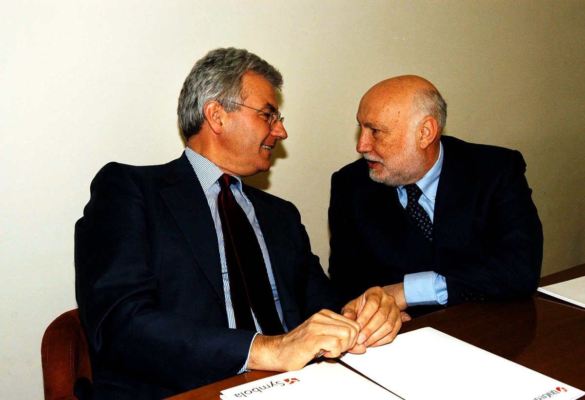 Alessandro Profumo e Domenico De Masi (2004)
