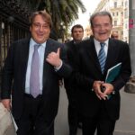 Roberto Napoletano e Romano Prodi