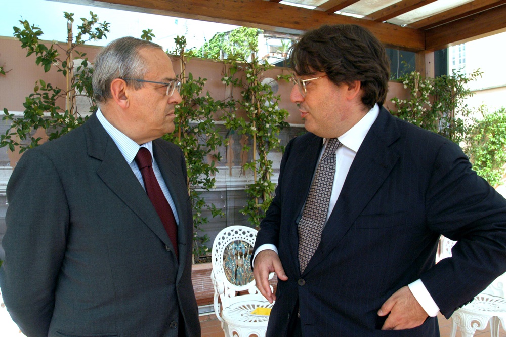 Roberto Napoletano e Francesco Gaetano Caltagirone
