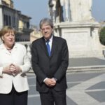 Angela Merkel e Paolo Gentiloni