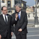 Francois Hollande e Paolo Gentiloni
