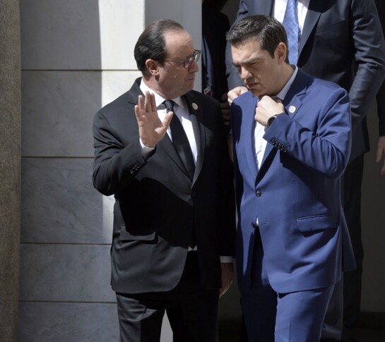 Francois Hollande e Alexis Tsipras