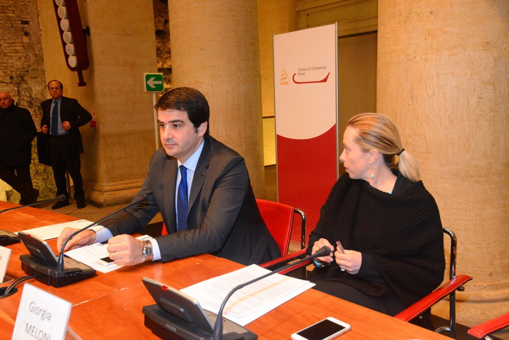 Raffaele Fitto e Giorgia Meloni