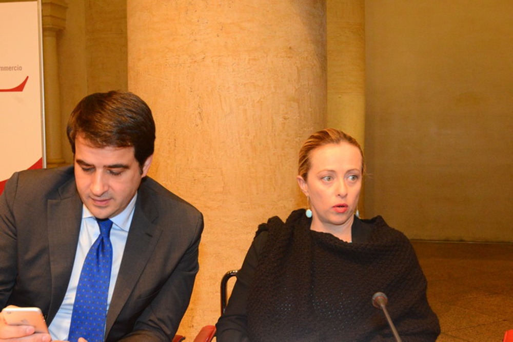 Raffaele Fitto e Giorgia Meloni