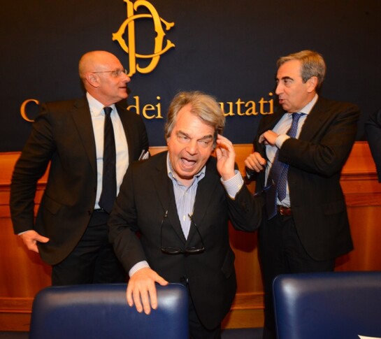 Fabio Rampelli, Renato Brunetta e Maurizio Gasparri