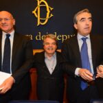Fabio Rampelli, Renato Brunetta e Maurizio Gasparri