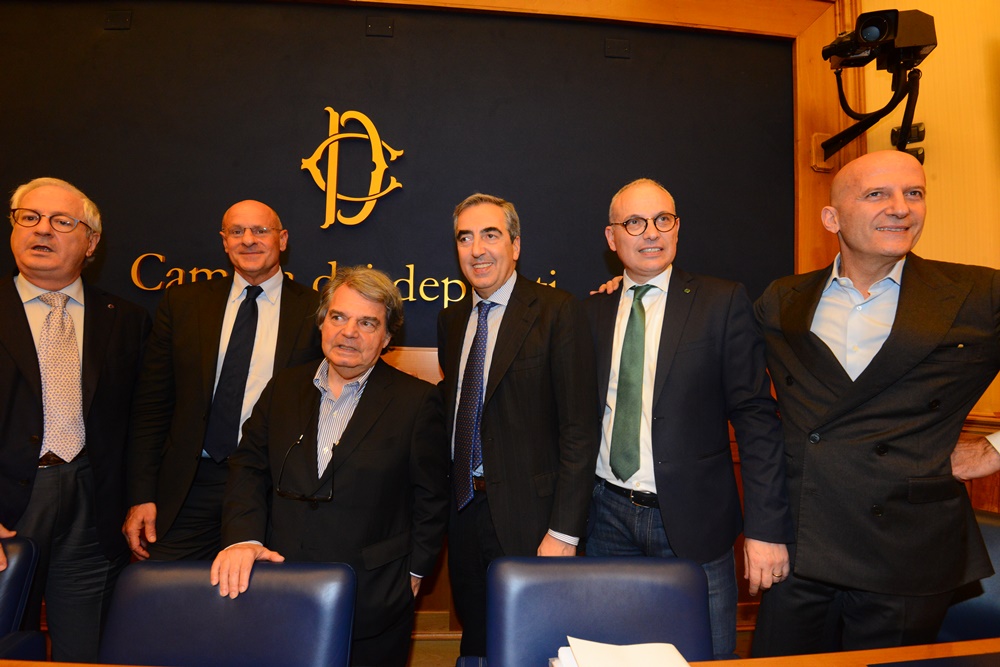 Luigi D'Ambrosio Lettieri, Fabio Rampelli, Renato Brunetta, Maurizio Gasparri, Jonny Crosio e Augusto Minzolini