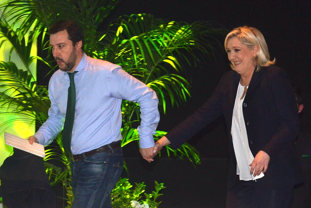Matteo Salvini e Marine Le Pen