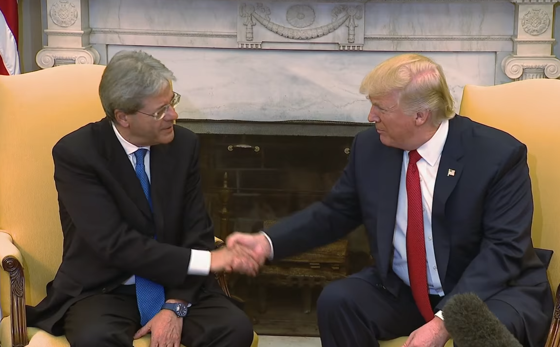 gentiloni trump casa bianca