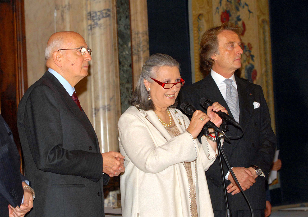 Laura Biagiotti, Giorgio Napolitano, Luca Cordero di Montezemolo