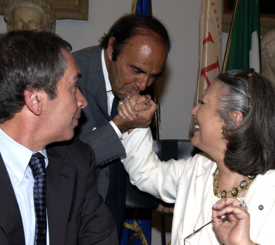 Laura Biagiotti, Beniamino Quinteri, Bruno Vespa
