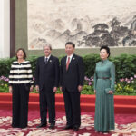 Emanuela Mauro, Paolo Gentiloni, Xi Jinping e Peng Liyuan