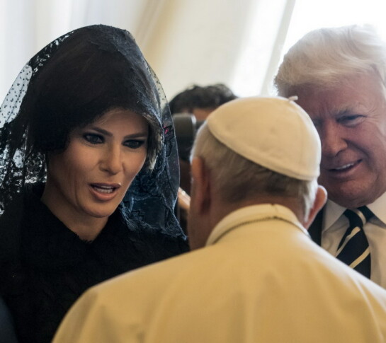 MELANIA TRUMP PAPA FRANCESCO JORGE MARIO BERGOGLIO DONALD TRUMP