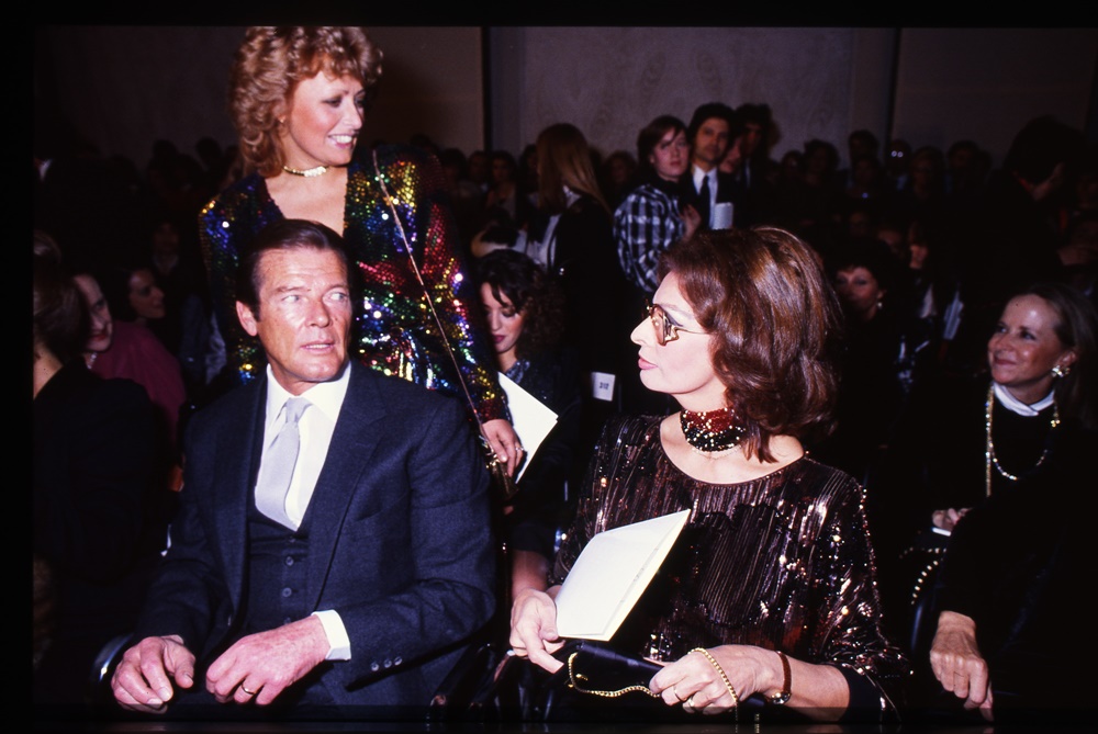Roger Moore, Sofia Loren e Maria Scicolone