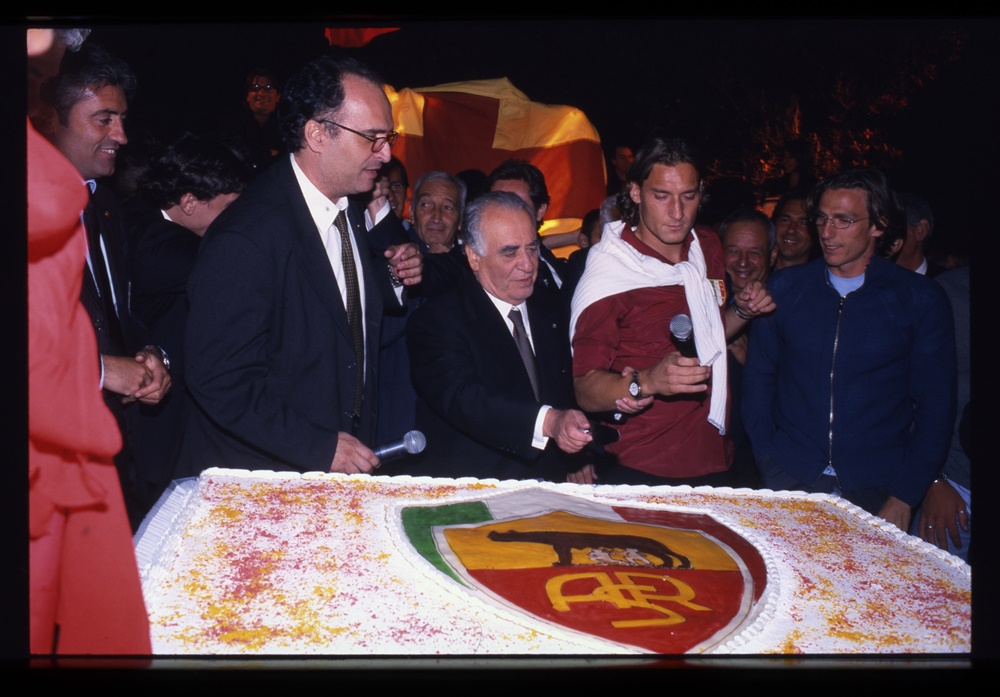 Carlo Zampa, Franco Sensi e Francesco Totti
