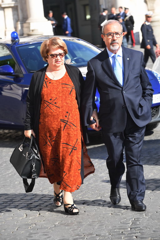 Carmelo Barbagallo e sua moglie